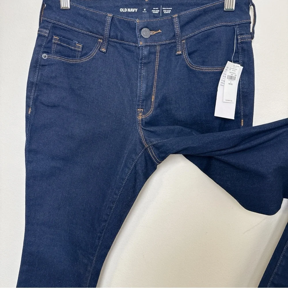 Old Navy Womens 4 Petite Mid-Rise Pop Icon Skinny Jeans - Picture 8 of 14